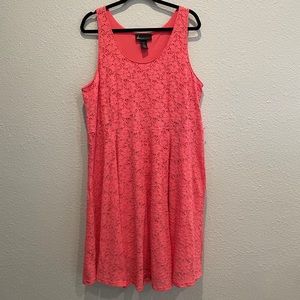 Coral Lace Fit & Flare Size 20